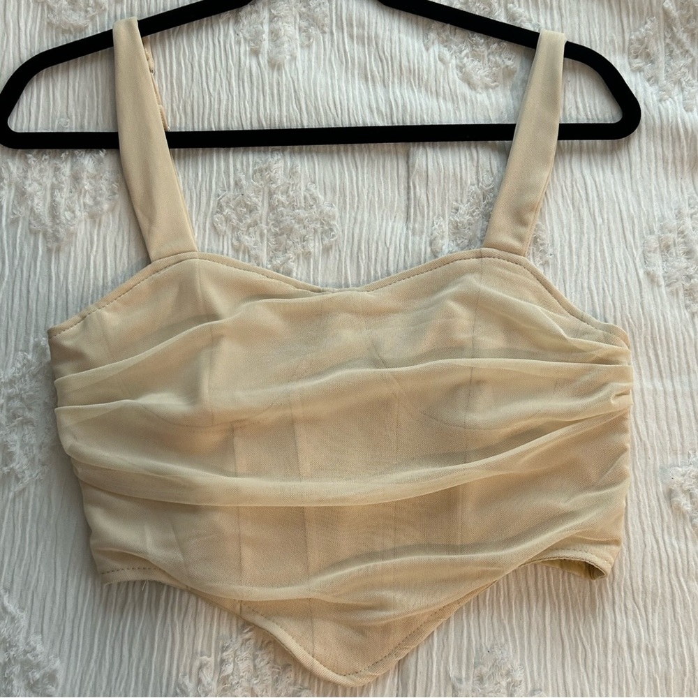Tan Crop Top
